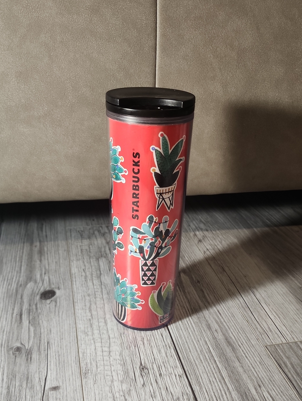 Starbucks Red Succulent Travel Tumbler